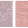 INTERDRUK Brulion A6 96 kratka 70g metallic Rose Gold, różne wzory, cena za 1 szt