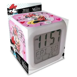 KIDS EUROSWAN Budzik cyfrowy z alarmem Minnie Mouse