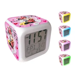 KIDS EUROSWAN Budzik cyfrowy z alarmem Minnie Mouse