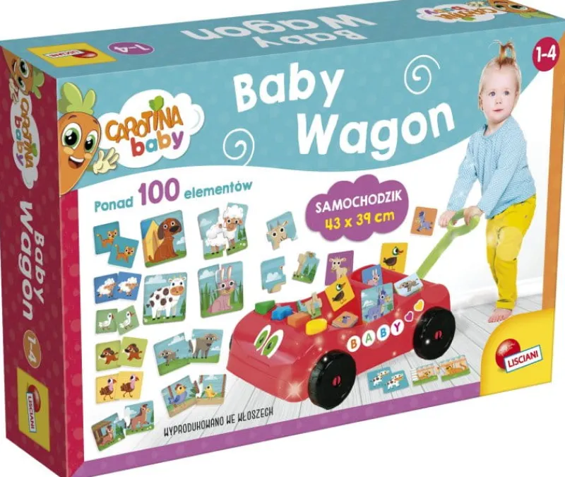 LISCIANI GIOCHI Carotina Baby Wagon pojemnik na gry 57733 LISCIANI p6