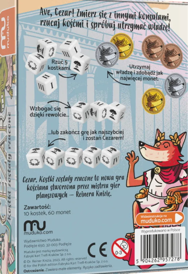 MUDUKO Cezar. Kostki zostały rzucone gra