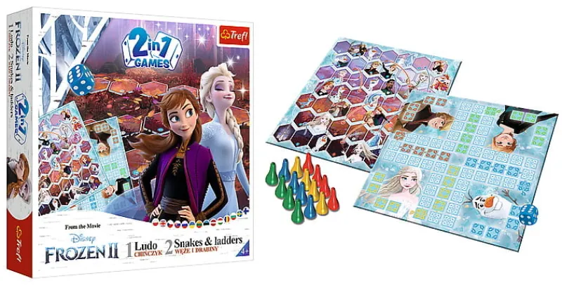 TREFL Chińczyk / Węże i drabiny Frozen 2 gra 02068 p6