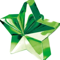 AMSCAN Ciężarek do balonów foliowych 150g / 5,3oz zielony / gwiazdka 117800-03