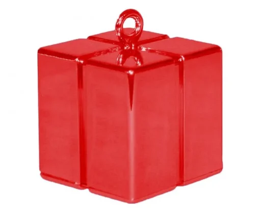 GODAN Ciężarek do balonów Prezent czerwony, 120g GC-PCZE