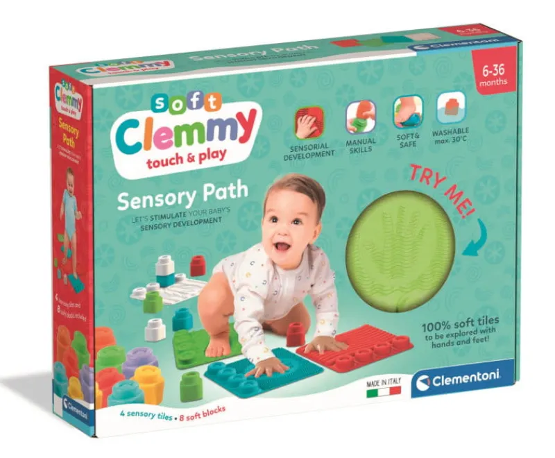 CLEMENTONI Ścieżka sensoryczna dla dzieci 6m+ Clemmmy
