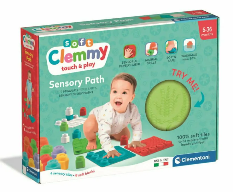CLEMENTONI Ścieżka sensoryczna dla dzieci 6m+ Clemmmy