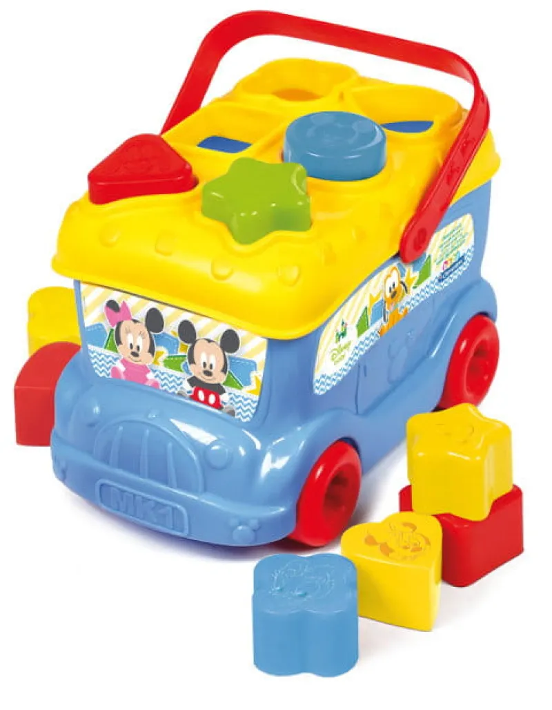 CLEMENTONI Autobus Baby Miki z klockami do wkładania