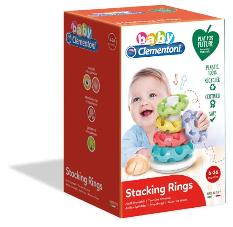 CLEMENTONI baby Kolorowa wieża w pudełku