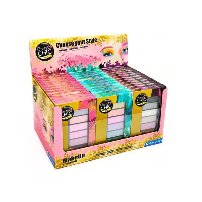 CLEMENTONI Crazy chic. Paletka cieni 18851 p36 mix cena za 1 szt