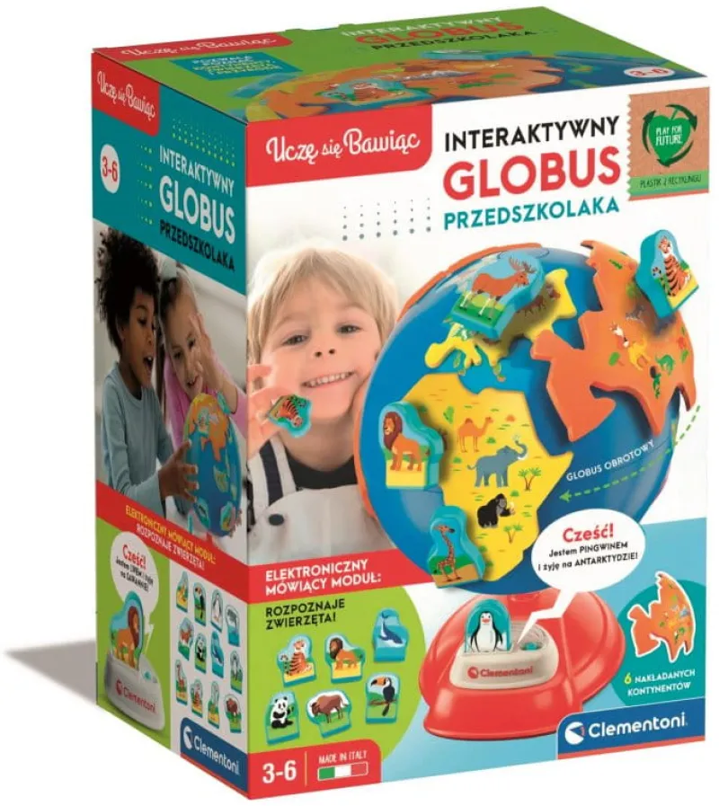 CLEMENTONI Interaktywny globus przedszkolaka 50757