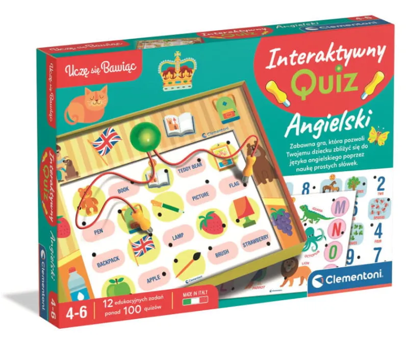 CLEMENTONI Interaktywny quiz Angielski 50943