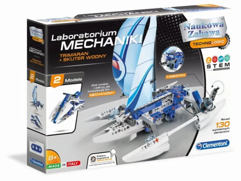 CLEMENTONI Laboratorium mechaniki trimaran i skuter wodny