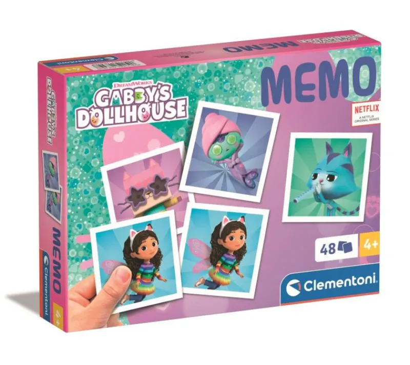 CLEMENTONI Memo Koci Domek Gabi. Gabby's Dollhouse 18309