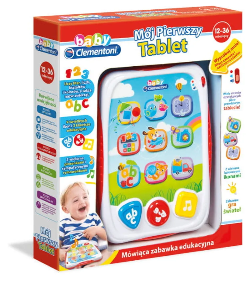 CLEMENTONI Mój Pierwszy Tablet - zabawka edukacyjna