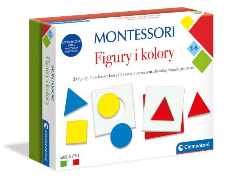 CLEMENTONI Montessori Kształty i kolory 50692