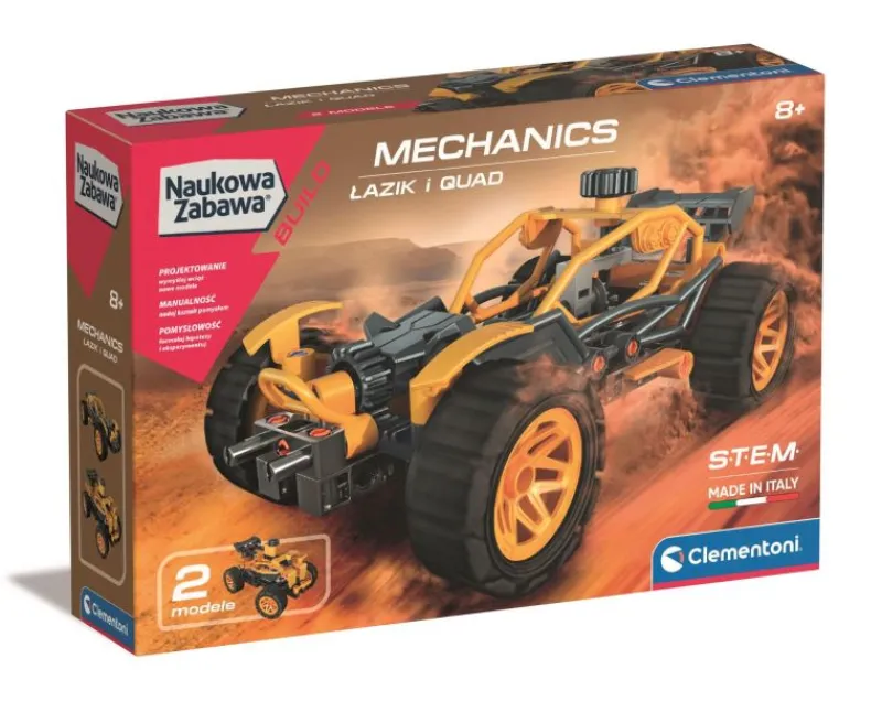 CLEMENTONI Naukowa zabawa. Laboratorium mechaniki. Łazik i Quad 50796