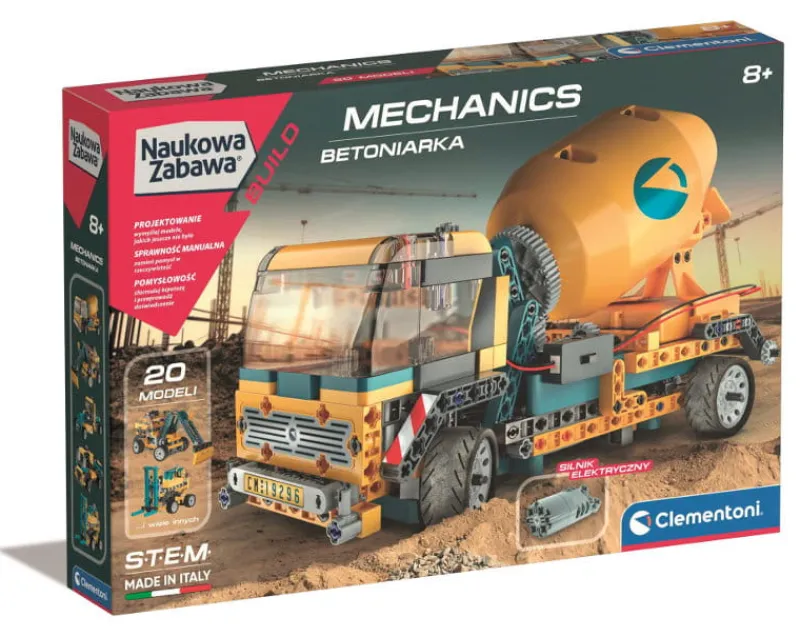 CLEMENTONI Naukowa zabawa. Laboratorium mechaniki. Betoniarka 50807 p6