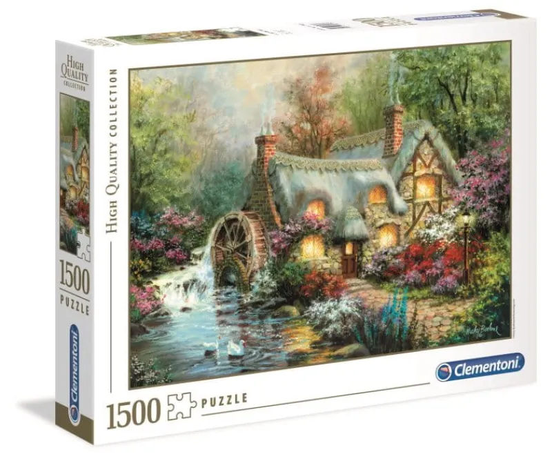 CLEMENTONI Puzzle 1500el Chata z młynem