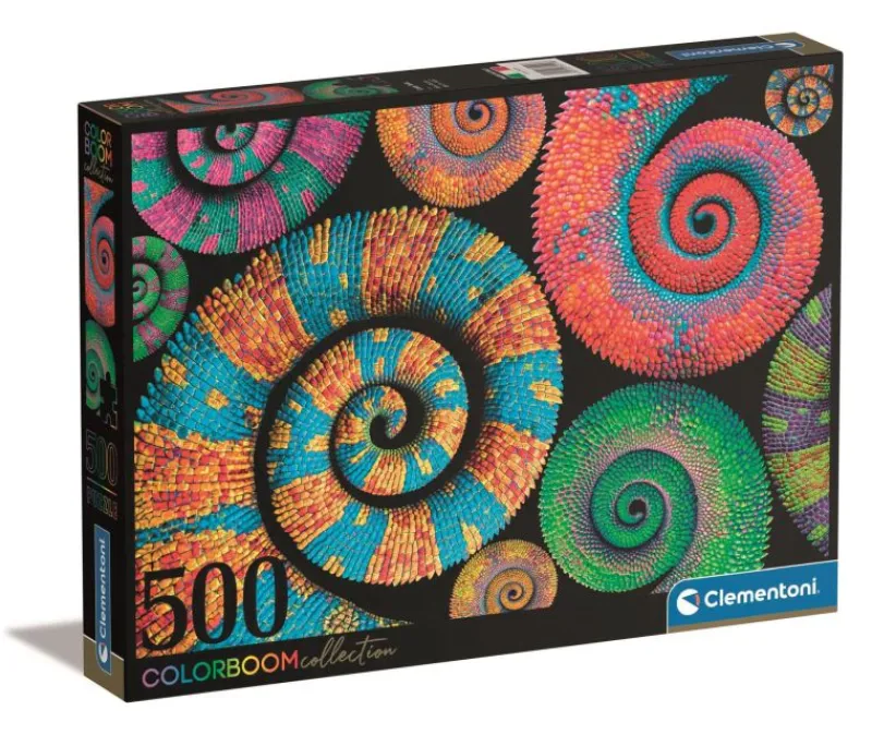 CLEMENTONI Puzzle 500el Colorboom Curly Tails Kręcone ogony 35519