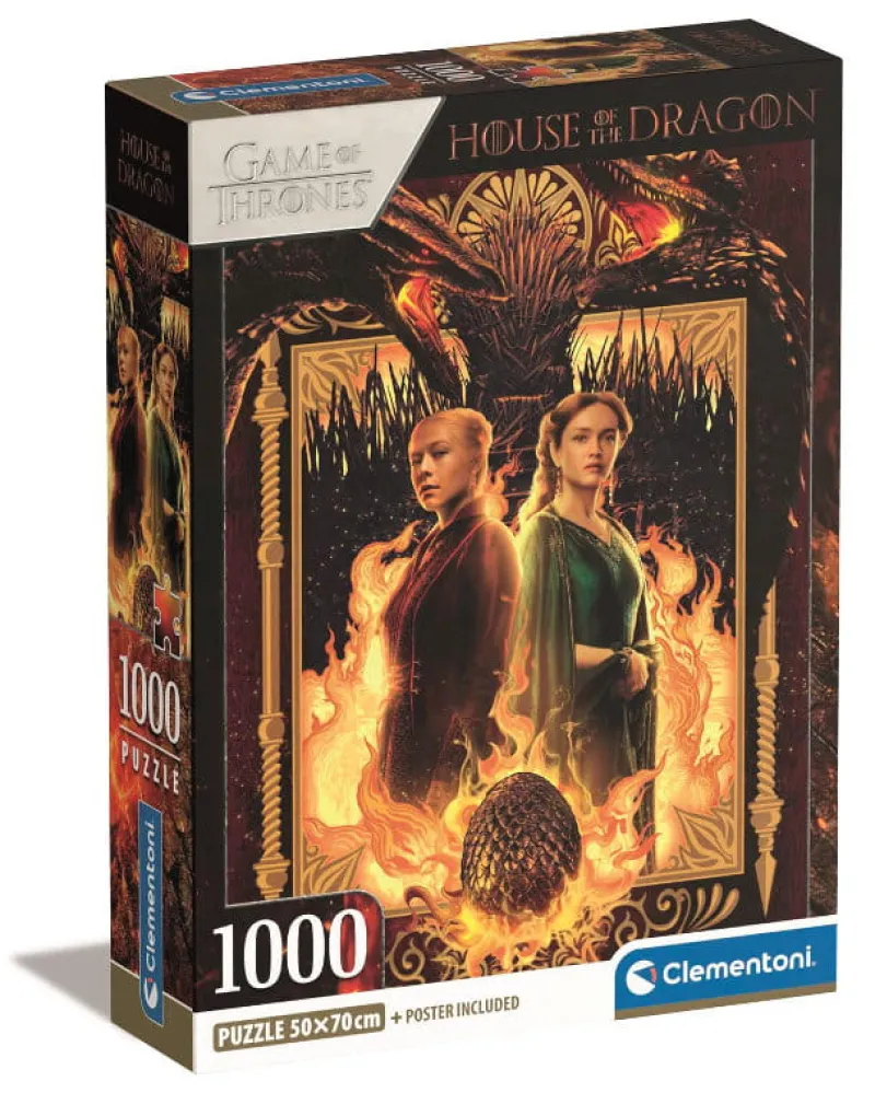 CLEMENTONI Puzzle 1000el Compact Impossible House of the Dragon 39903