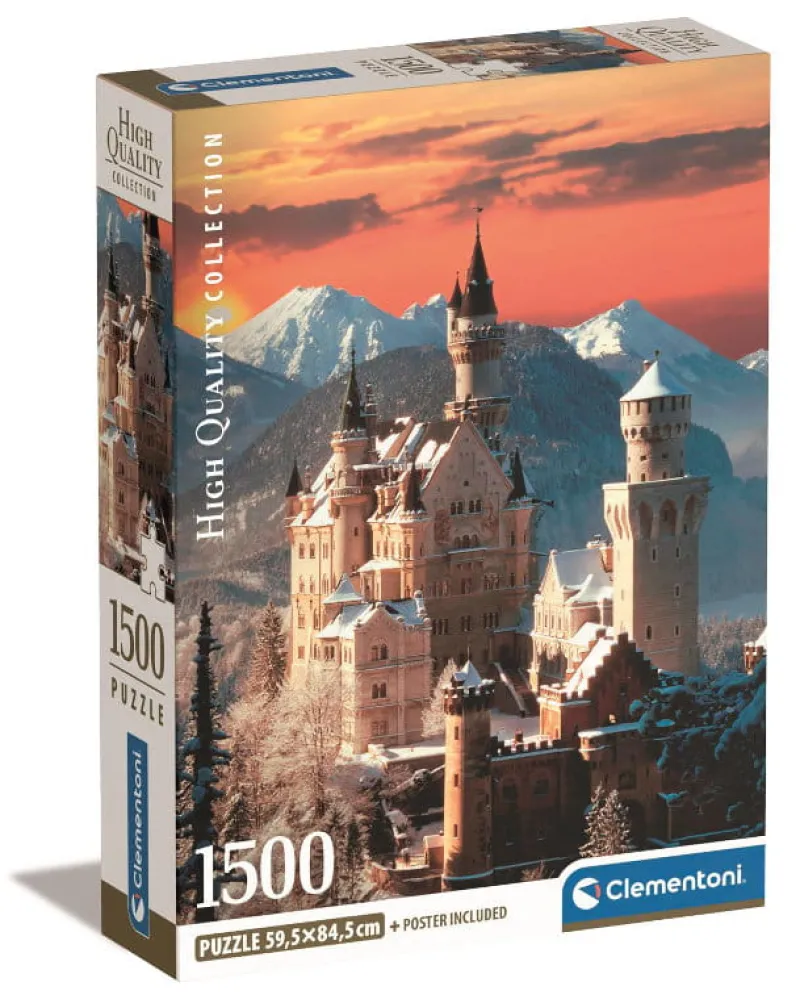 CLEMENTONI Puzzle 1500el Compact Neuschwanstein 31716
