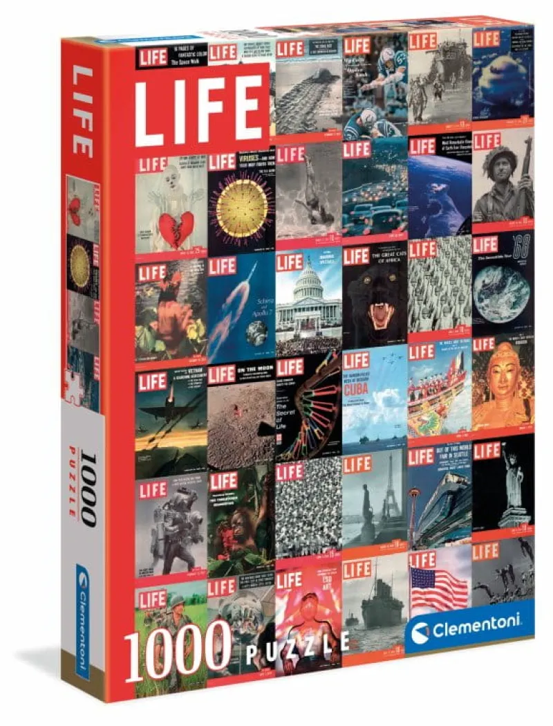 CLEMENTONI Puzzle 1000el HQC LIFE 2021 - COVERS 39636