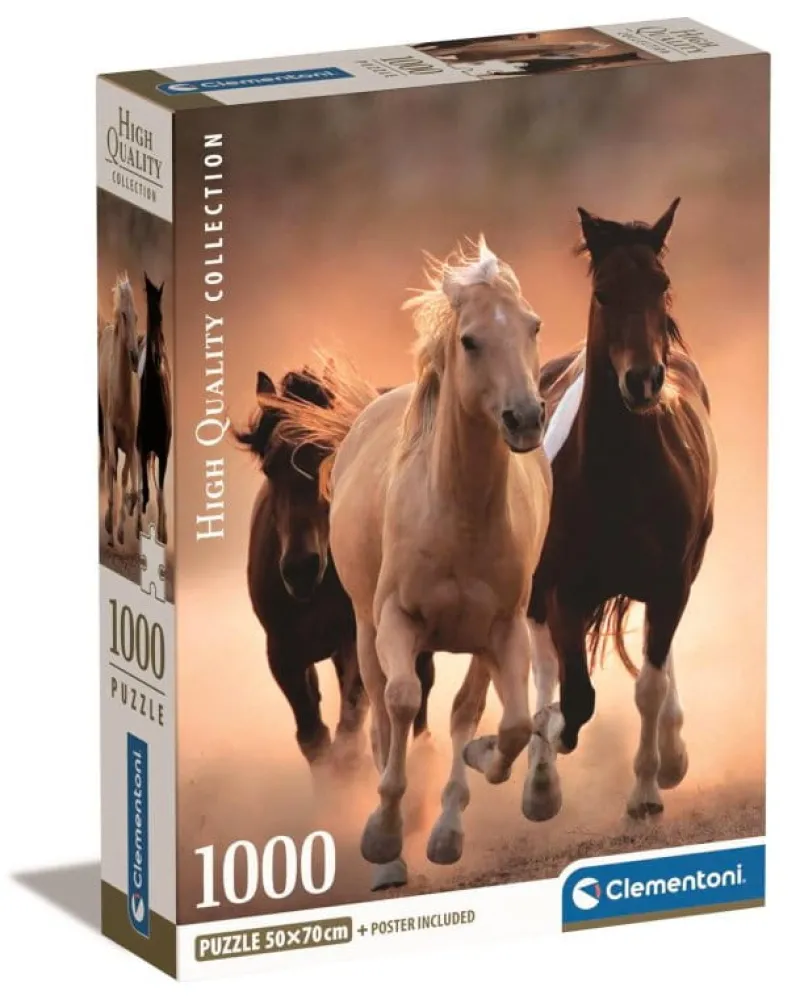 CLEMENTONI Puzzle 1000el Konie w galopie 39771 p6