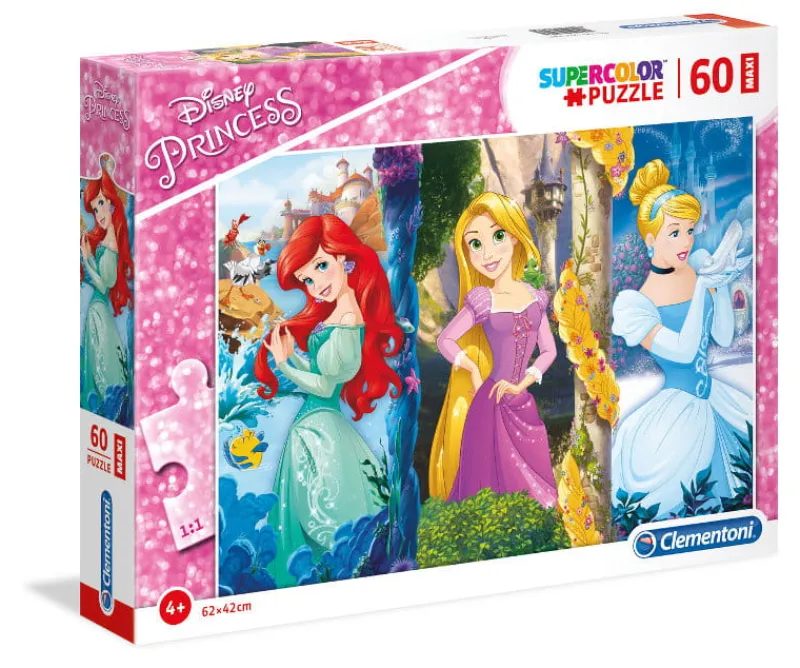 CLEMENTONI Puzzle 60el Maxi Księżniczki