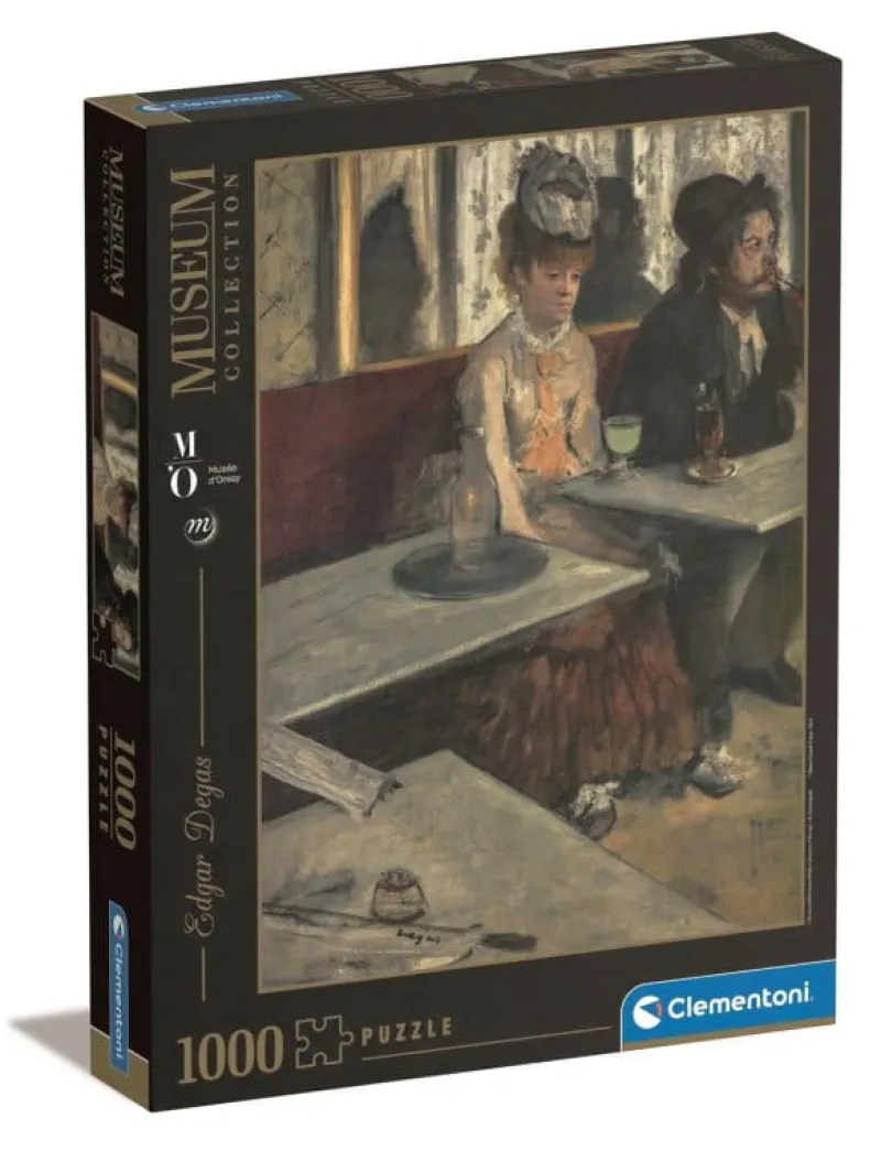 CLEMENTONI Puzzle 1000el Museum Edgar Degas Dans un café ou l'Absinthe 39761 p6