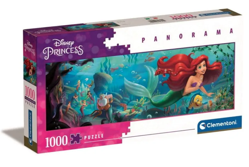 CLEMENTONI Puzzle 1000el panorama Little Mermaid. Mała Syrenka 39658