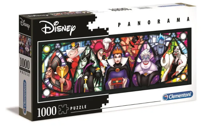 CLEMENTONI Puzzle 1000el panorama Disney Złoczyńcy