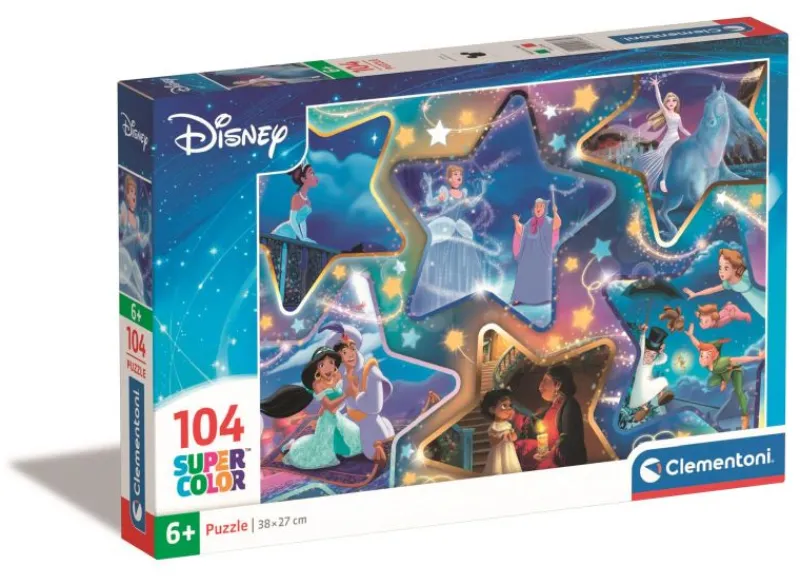 CLEMENTONI Puzzle 104el SuperColor Disney Magical Moments 25766