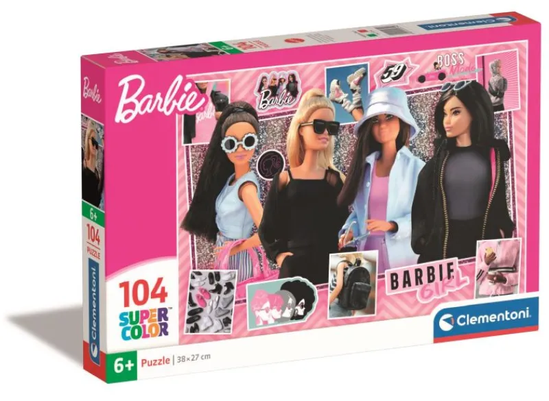 CLEMENTONI Puzzle 104el SuperColor Barbie 25754