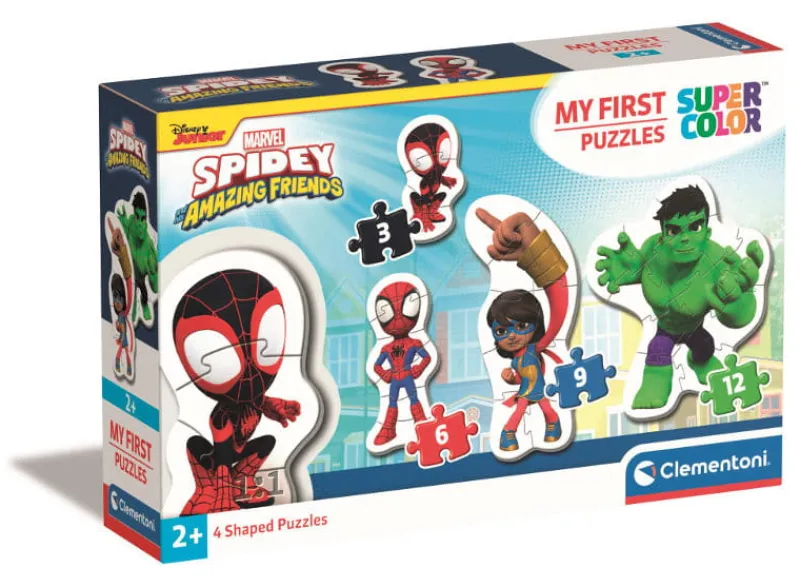CLEMENTONI Puzzle Moje Pierwsze Puzzle 3-6-9-12el Spidey and His Amazing Friend 20836
