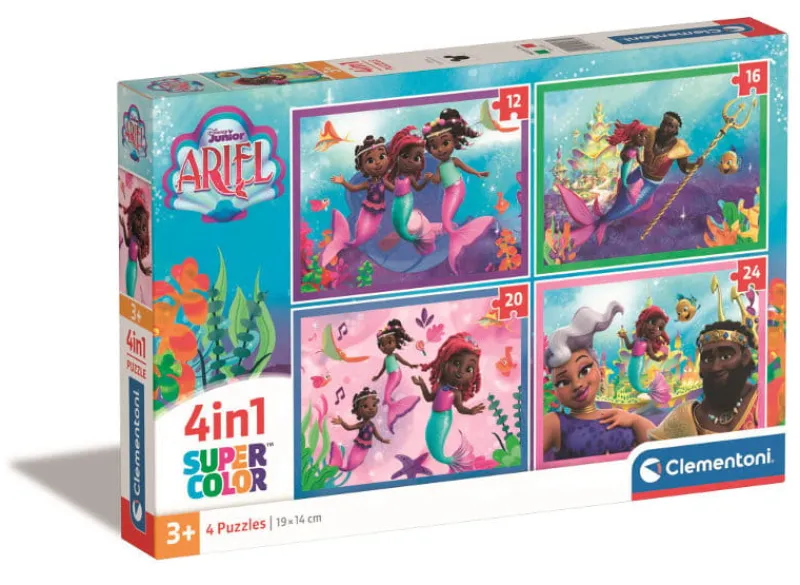 CLEMENTONI Puzzle 4w1 Ariel Disney Junior 21533