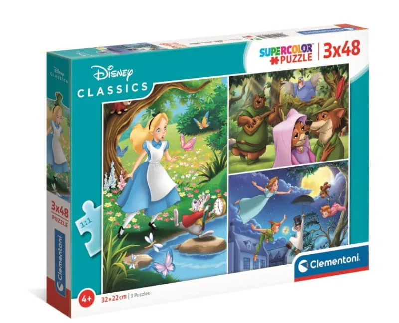 CLEMENTONI Puzzle 3x48el Disney classic 25267