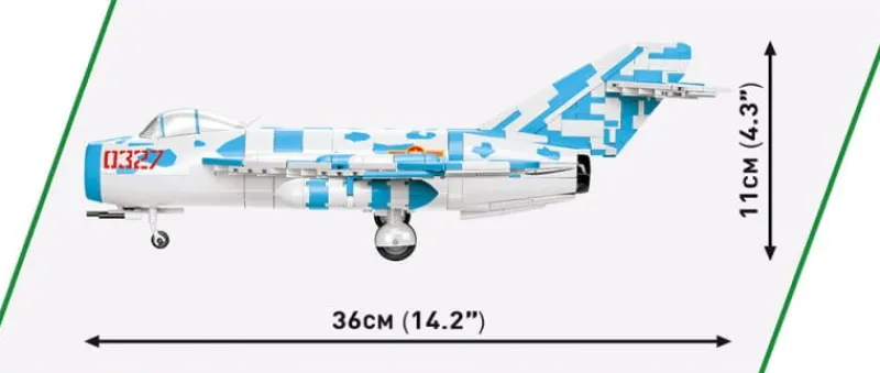 COBI 2424 Historical Collection Vietnam War Wojna w Wietnamie MiG-17 NATO Code "Fresco" 577 klocków