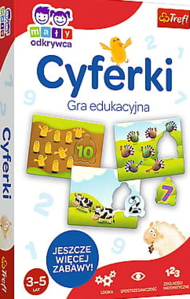 TREFL Cyferki mały odkrywca gra edukacyjna -
