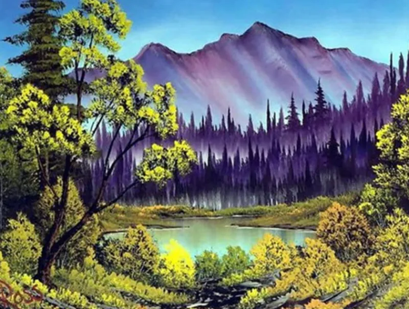 NORIMPEX Diamentowa mozaika Górski krajobraz 30x40cm 1009188