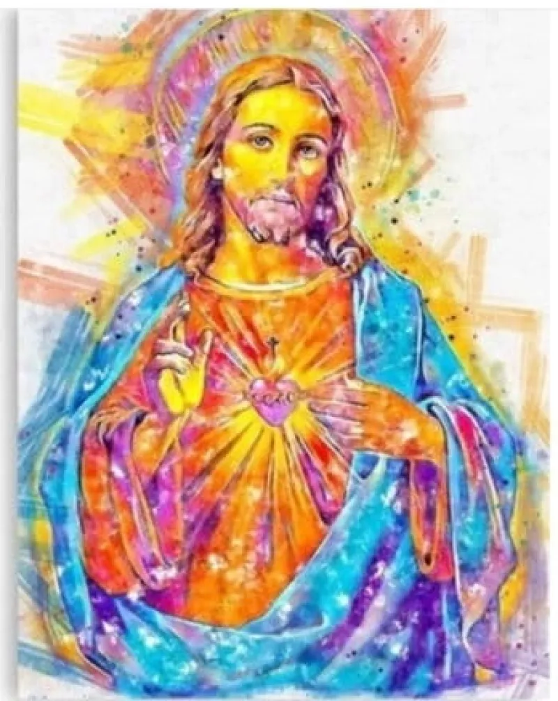 NORIMPEX Diamentowa mozaika Jezus malarstwo 30x40cm 1007123