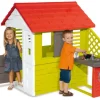 Dzieci SMOBY Domek ogrodowy dla dzieci z kuchnią Nature 810713