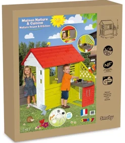 Dzieci SMOBY Domek ogrodowy dla dzieci z kuchnią Nature 810713