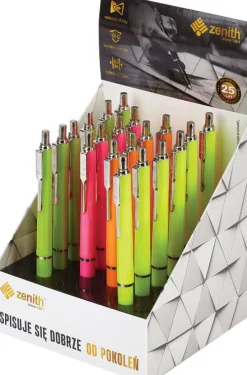 ASTRA Długopis automatyczny Zenith 7 Fluo p20, mix cena za 1 szt