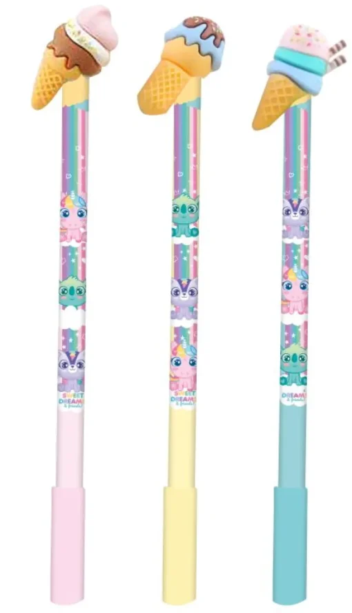 KIDS EUROSWAN Długopis żelowy wymazywalny Sweet Dreams KL11612 p24, mix cena za 1 szt