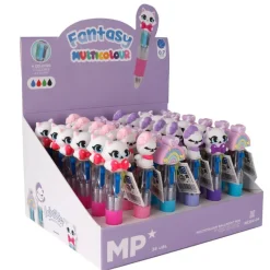 MAIN PAPER Długopis MINI 4w1 0.7mm Kotek / Tęcza PE354-04 p36 mix cena za 1 szt