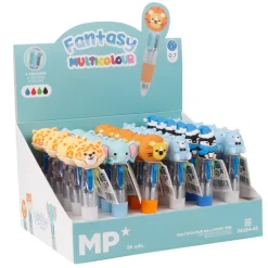 MAIN PAPER Długopis MINI 4w1 0.7mm Safari / Miś / Pingwin PE354-03 p36 mix cena za 1 szt
