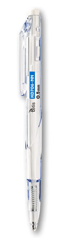 TETIS Długopis KD706-NN 0,5mm obudowa niebieska wkład olejowy niebieski p25 cena za 1 szt