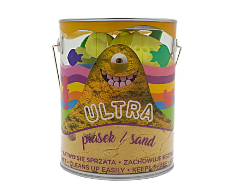 EPEE Ultra Piasek Puszka 900g żółty + 4 foremki Morskie życie + 2 narzędzia 092592