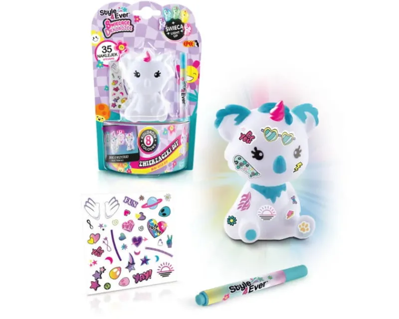 EPEE Świecące Dekorożce - Zwierzaczki DIY Koala 600455