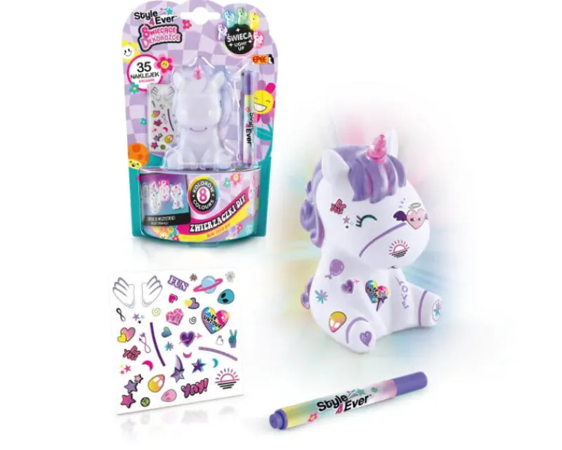 EPEE Świecące Dekorożce - Zwierzaczki DIY Unicorn Sweet 600424